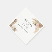 Boheemse Chic bloemenbruiloft Servet (Hoek)