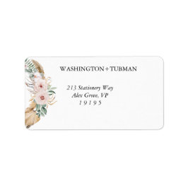 Boheemse Chic Floral Retour Adres Label Leveringen