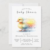 Boheemse Custom Duck Baby shower Kaart (Voorkant)
