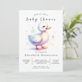 Boheemse Custom Duck Baby shower Kaart (Staand voorkant)