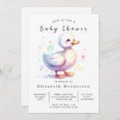 Boheemse Custom Duck Baby shower Kaart (Voorkant / Achterkant)