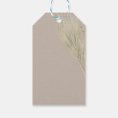 Boheemse Dank Je Pampas Goud Natuurlijk Cadeaulabel (Achterkant)