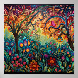 Boheemse decor wandtapijt print