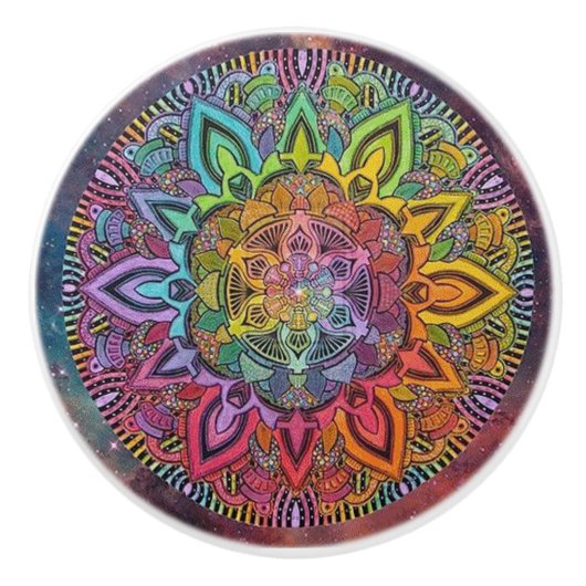 Boheemse deurknop keramische knop (Voorkant)