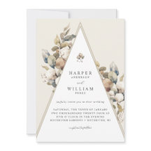 Boheemse driehoek katoen loof bruiloft