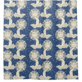 'Boheemse dromen blauw Douchegordijn