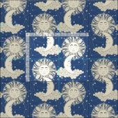 Boheemse dromen blauw stof (Delen)