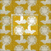 Boheemse dromen geel stof (Delen)