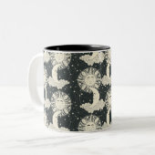 Boheemse Dromen Roet Tweekleurige Koffiemok (Voorkant links)