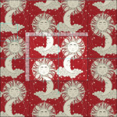 Boheemse dromen rood stof (Delen)