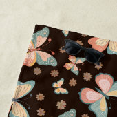 Boheemse dromen van vlinders en bloemen op. strandlaken (In situ)