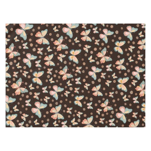 Boheemse dromen van vlinders en bloemen op. tafelkleed (Voorkant (Horizontaal))