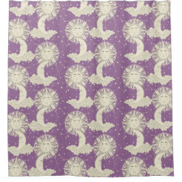 'Boheemse dromen violet Douchegordijn