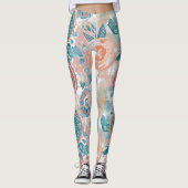 Boheemse droom Waterverf Leggings (Voorkant)