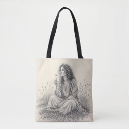 Boheemse Droomer Potloodschets  Tote Bag