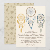 Boheemse droomvanger tribale huwelijksuitnodiging kaart (Voorkant / Achterkant)