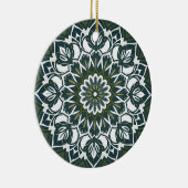 Boheemse eclectische stijl groene mandala keramisch ornament (Rechts)