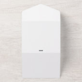 Boheemse elegantie All-in-One bruiloft uitnodiging (Buitenkant)