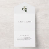 Boheemse elegantie Eenvoudige koffie liefhebbers b All In One Uitnodiging (Binnen)