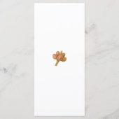 Boheemse Elegantie Eenvoudige Koffie Plant bruilof Menu (Achterkant)