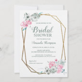 Boheemse Elegantie: Gouden Geometrisch & Waterverf Kaart (Voorkant)