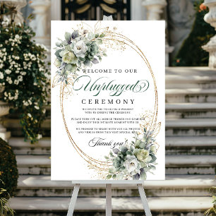 Boheemse Eucalyptus Onthoud Huwelijksbord Goud Poster