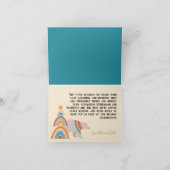 Boheemse Fantasievolle Dieren Kerstkaart Feestdagen Kaart (Binnen)