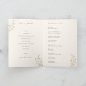 Boheemse Fantasievolle Wilde Bloemen Gevouwen Trou Programma (Binnen)