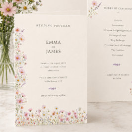 Boheemse Fantasievolle Wilde Bloemen Gevouwen Trou Programma