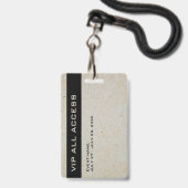 Boheemse Feest VIP All Access Pas Evenement ID Bad Badge (Achterkant met lanyard)