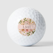  Boheemse florale initialen moederdag Golfballen (Voorkant)