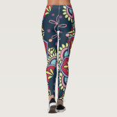 Boheemse florale leggings (Achterkant)
