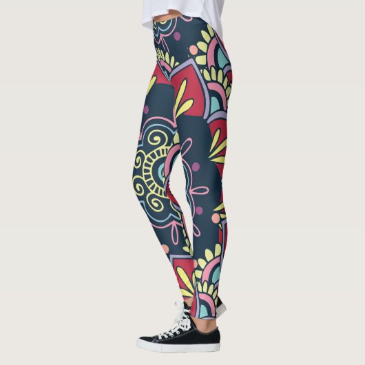 Boheemse florale leggings (Links)