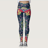 Boheemse florale leggings (Voorkant)