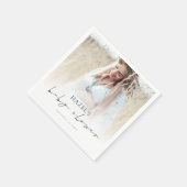 Boheemse foto overlay script Baby shower Servet (Hoek)