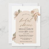 Boheemse gedroogde palmbladeren Vrijgezellenfeest Kaart (Voorkant)