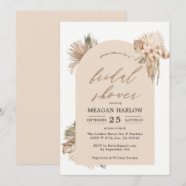 Boheemse gedroogde palmbladeren Vrijgezellenfeest Kaart