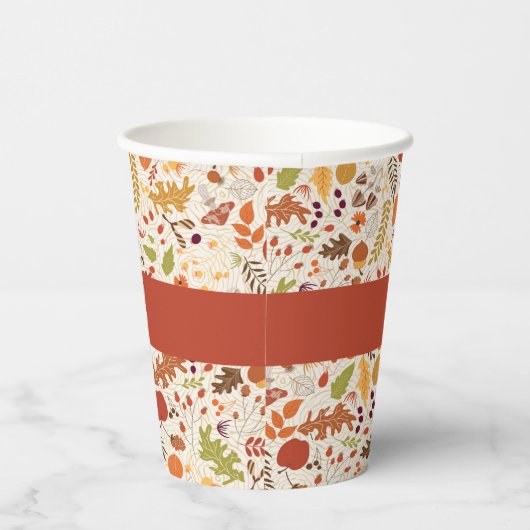 Boheemse gedroogde rustieke bloem herfst watervall papieren bekers (Rechts)