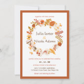 Boheemse Gedroogde Rustieke Bloemen Herfst Herfst  Kaart (Voorkant)