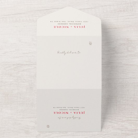 Boheemse Gedroogde Rustieke Bloemen Herfst Herfste All In One Uitnodiging (Buitenkant)