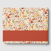 Boheemse Gedroogde Rustieke Bloemen Herfst Herfste Gastenboek (Achterkant)