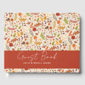 Boheemse Gedroogde Rustieke Bloemen Herfst Herfste Gastenboek (Voorkant)