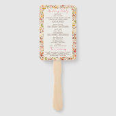 Boheemse Gedroogde Rustieke Bloemen Herfst Herfste Handwaaier (Achterkant)