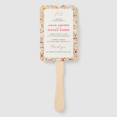 Boheemse Gedroogde Rustieke Bloemen Herfst Herfste Handwaaier (Voorkant)