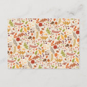 Boheemse Gedroogde Rustieke Bloemen Herfst Herfste Informatiekaartje (Achterkant)