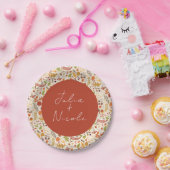 Boheemse Gedroogde Rustieke Bloemen Herfst Herfste Papieren Bordje (Feest)