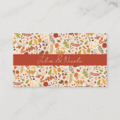 Boheemse Gedroogde Rustieke Bloemen Herfst Herfste Plaatskaartje (Voorkant)