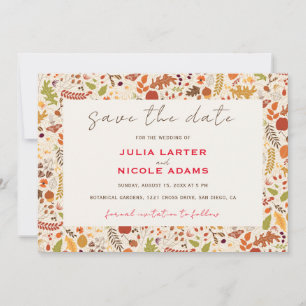 Boheemse Gedroogde Rustieke Bloemen Herfst Herfste Save The Date