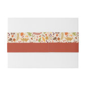 Boheemse Gedroogde Rustieke Bloemen Herfst Herfste Uitnodigingen Wikkel (Achterkant Voorbeeld)