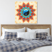 Boheemse Geest Yin Yang Ingepakte Canvas Afdruk (Insitu (Slaapkamer))